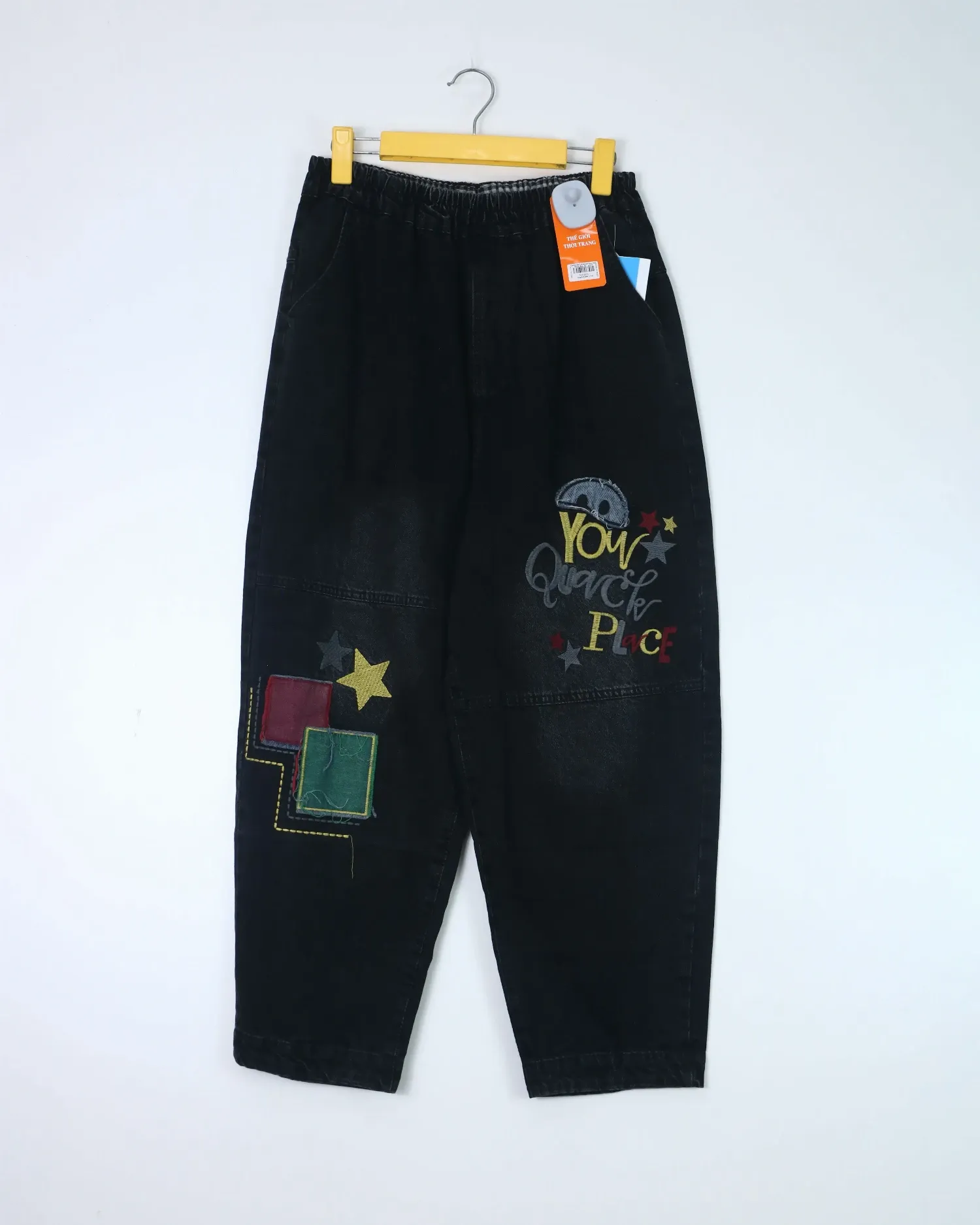 Quần dài Jean nữ boy thổ 5024 Đen XL  AS13