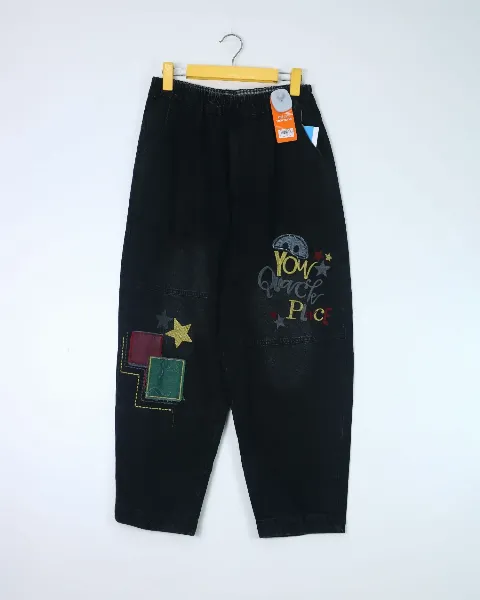 Quần dài Jean nữ boy thổ 5024 Đen XL  AS13