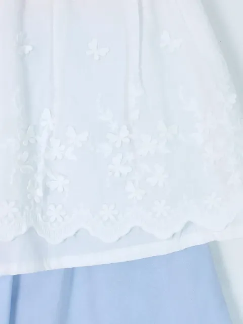 Bộ quần áo trẻ em gái 7777 trắng size 130 AS05