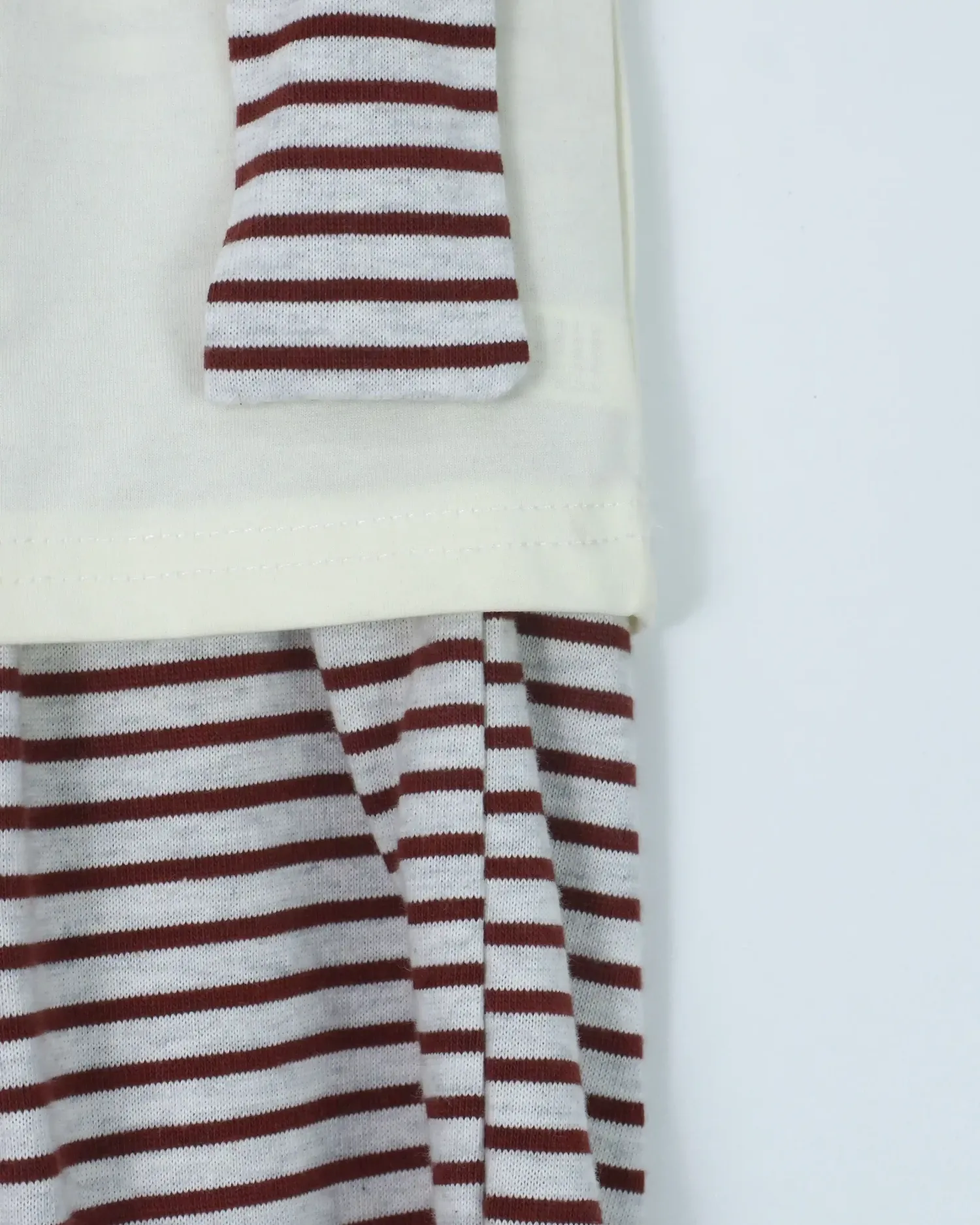 Bộ cộc tay trẻ em gái 92602 kẻ size 11 AS07