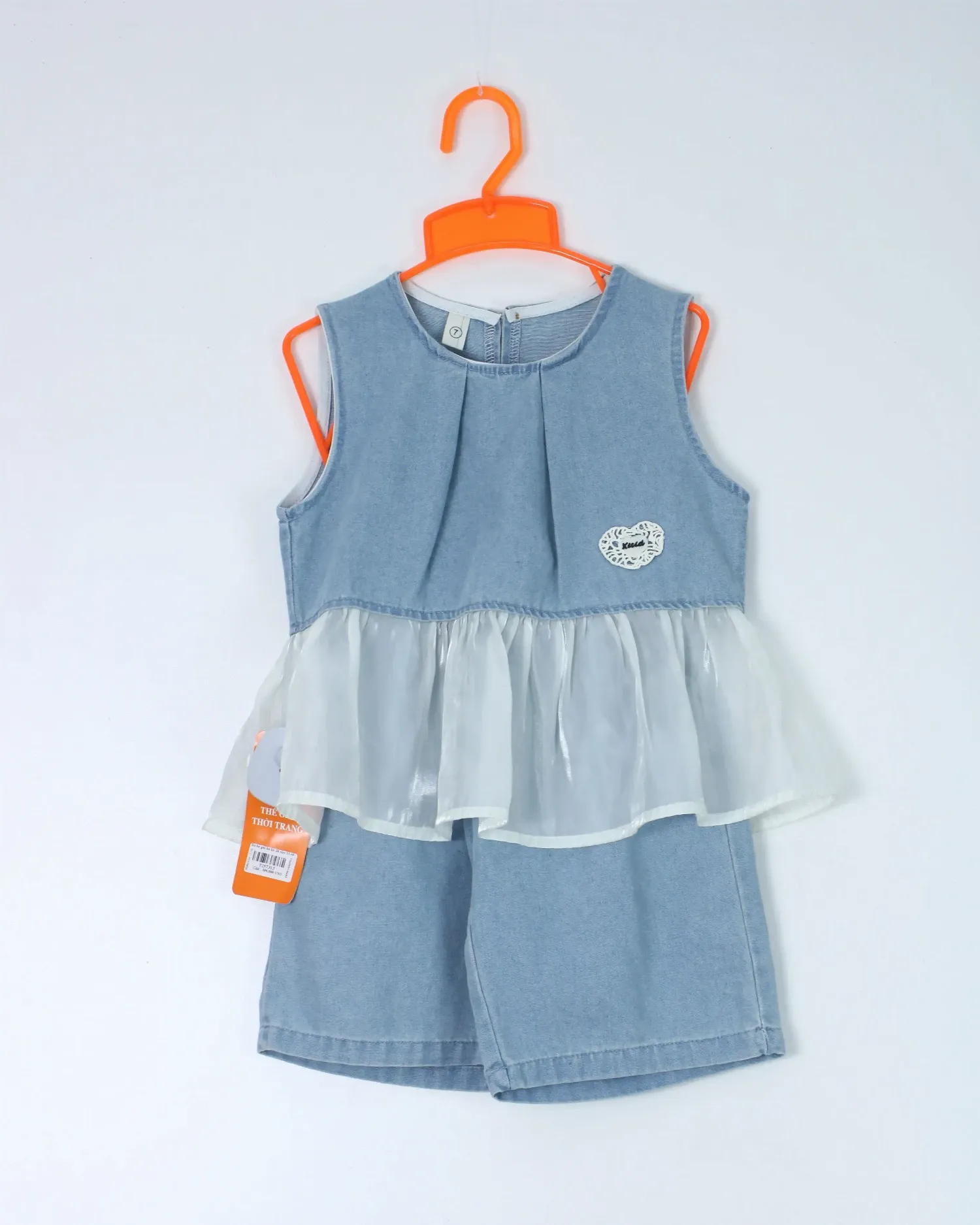 Bộ bé gái bò kẻ 24 size 13 tđ