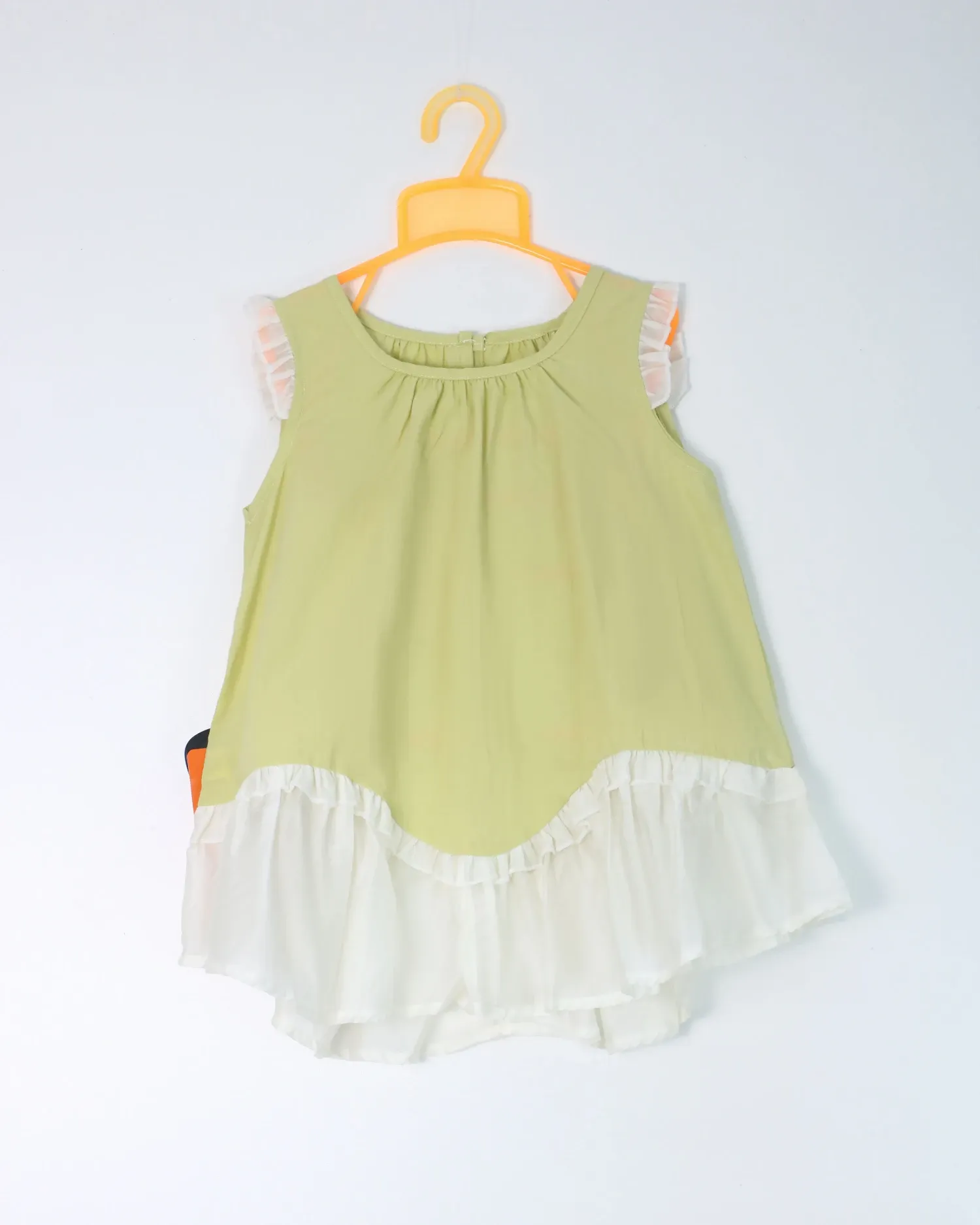 Váy bé gái bèo màu xanh 16 size 100 TĐ
