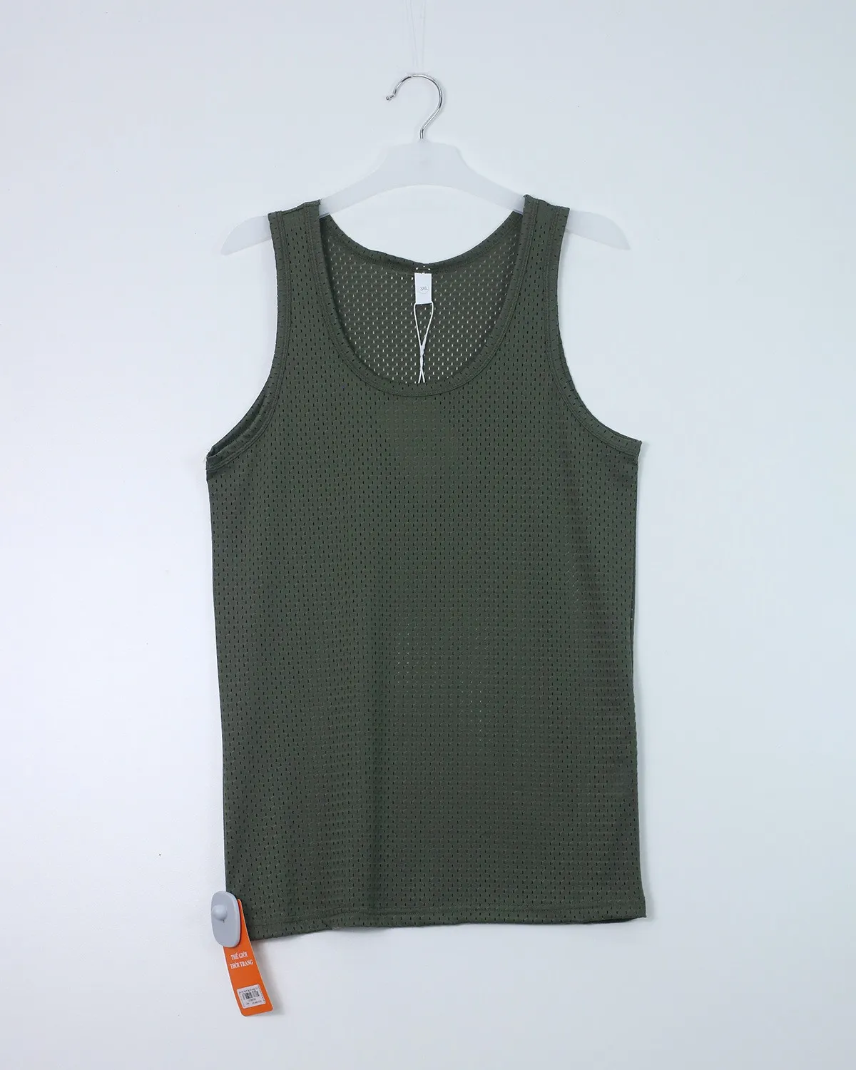 Áo sát nách ba lỗ nam 311 rêu size XL . AL08