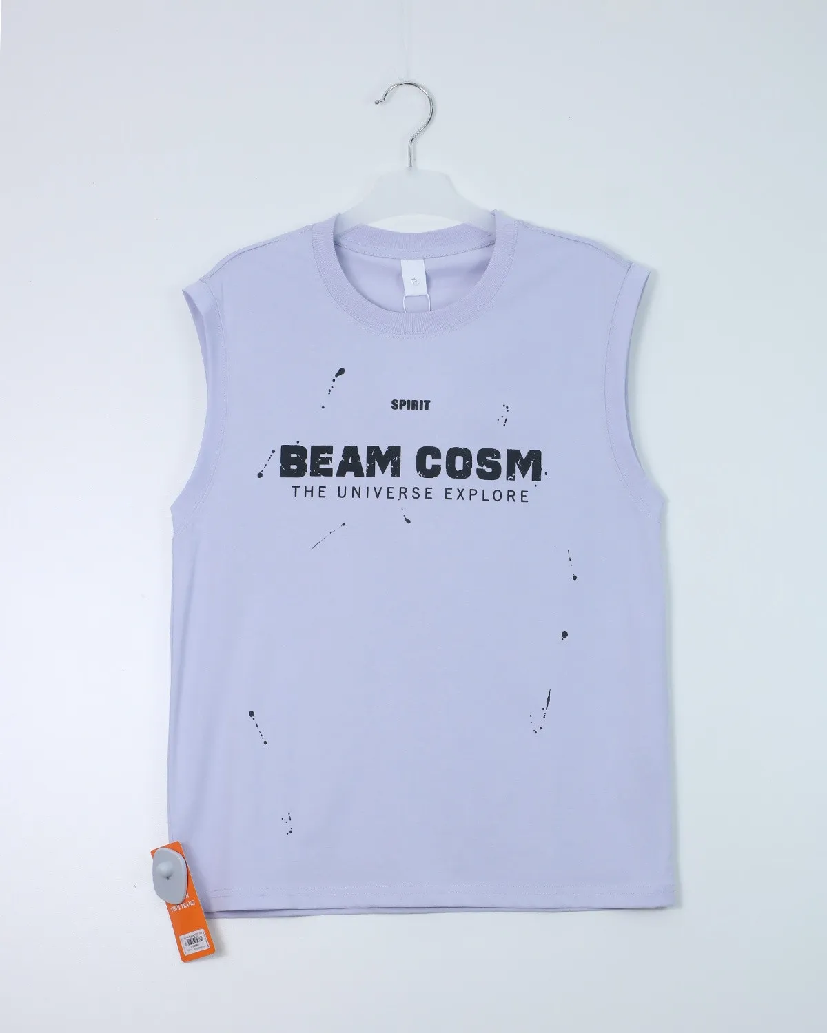 Áo sát nách nam 6819 tím size XL . AL10