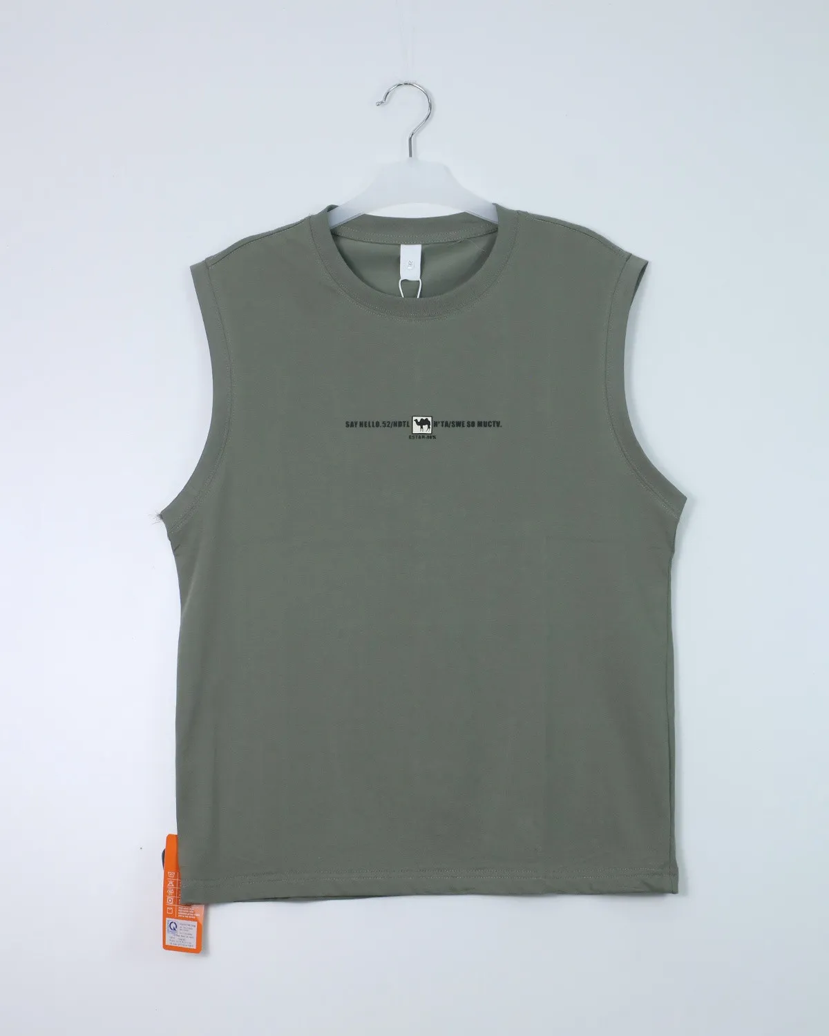 Áo sát nách nam 6805 rêu size 2XL . AL10