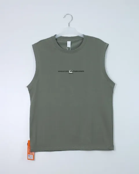 Áo sát nách nam 6805 rêu size 2XL . AL10