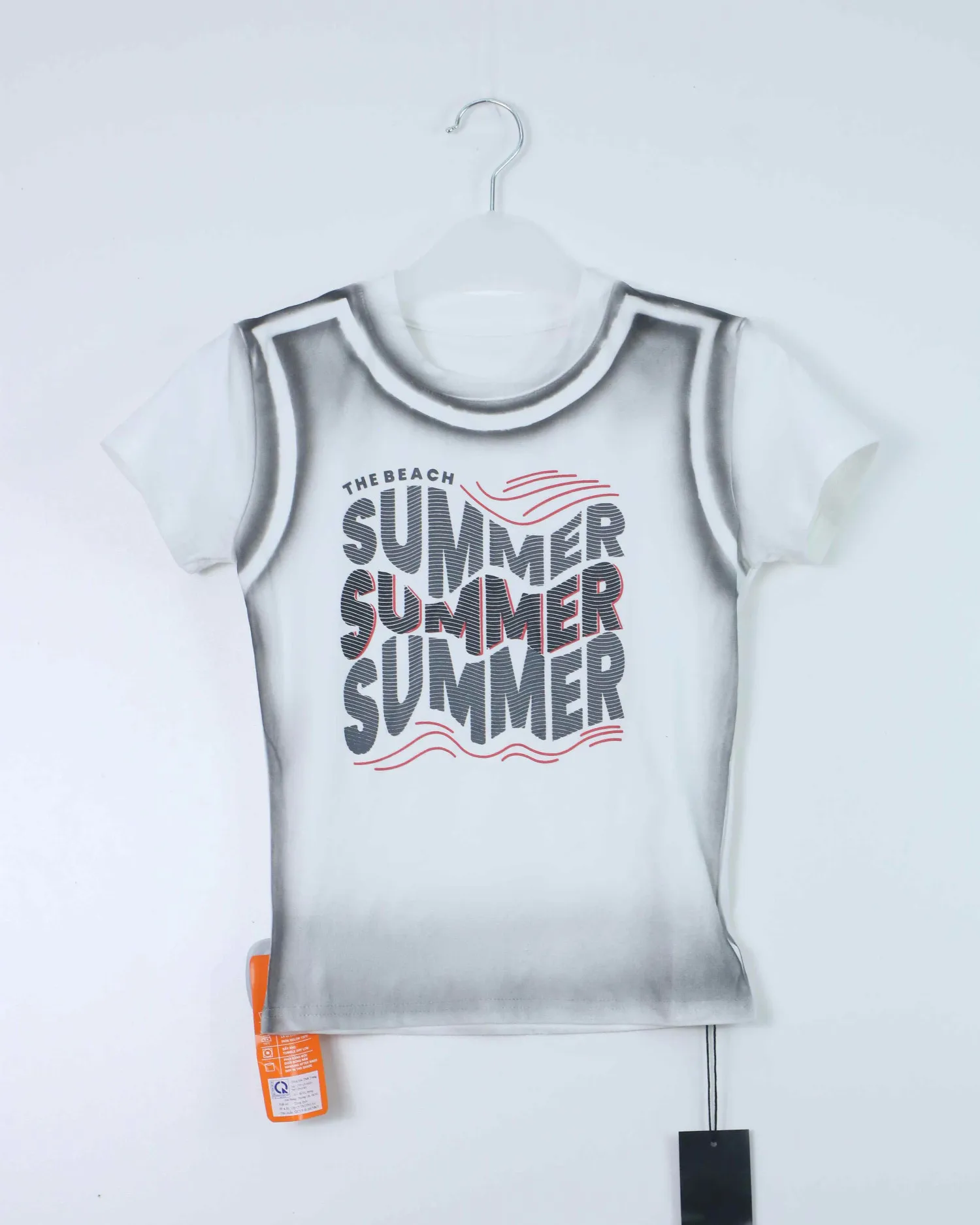 Áo phông croptop nữ Teen 511-29 trắng H27.2026.2
