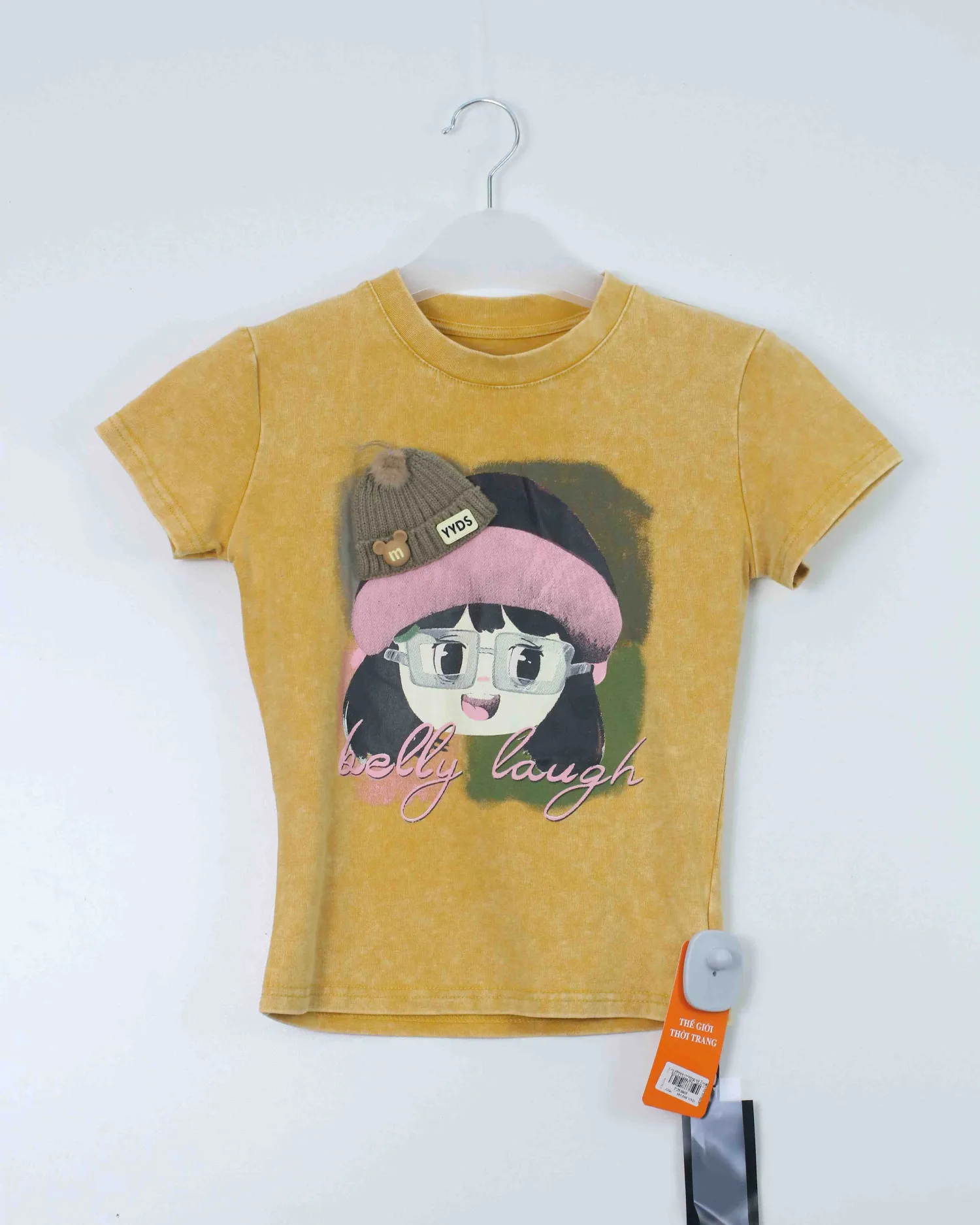 Áo phông croptop nữ Teen 552-12 xanh H27.2026.2
