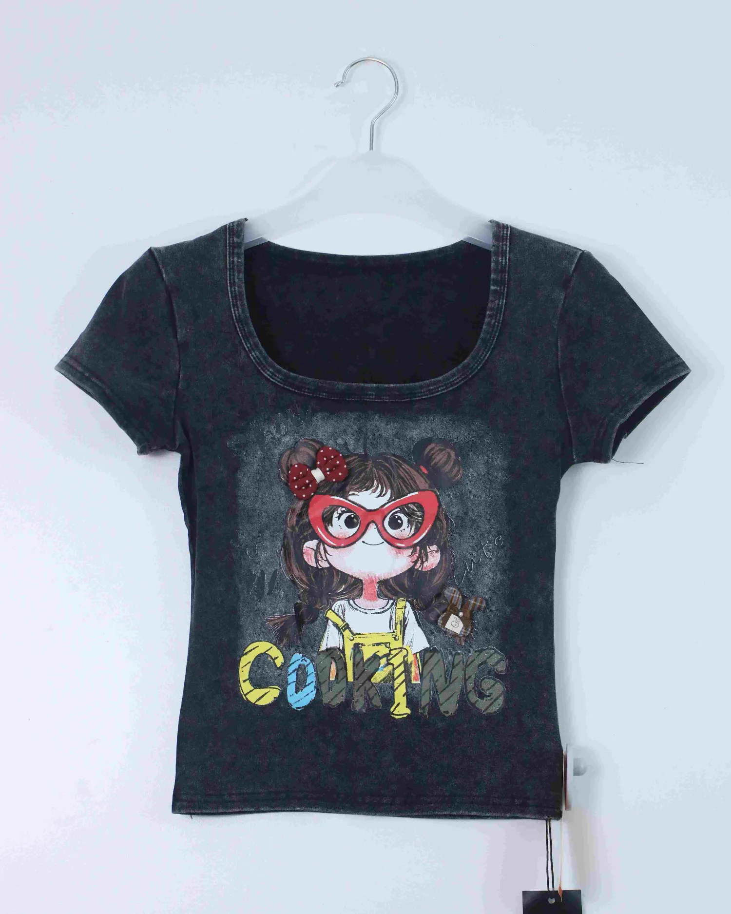 Áo phông croptop nữ Teen 558-3 hồng H27.2026.2