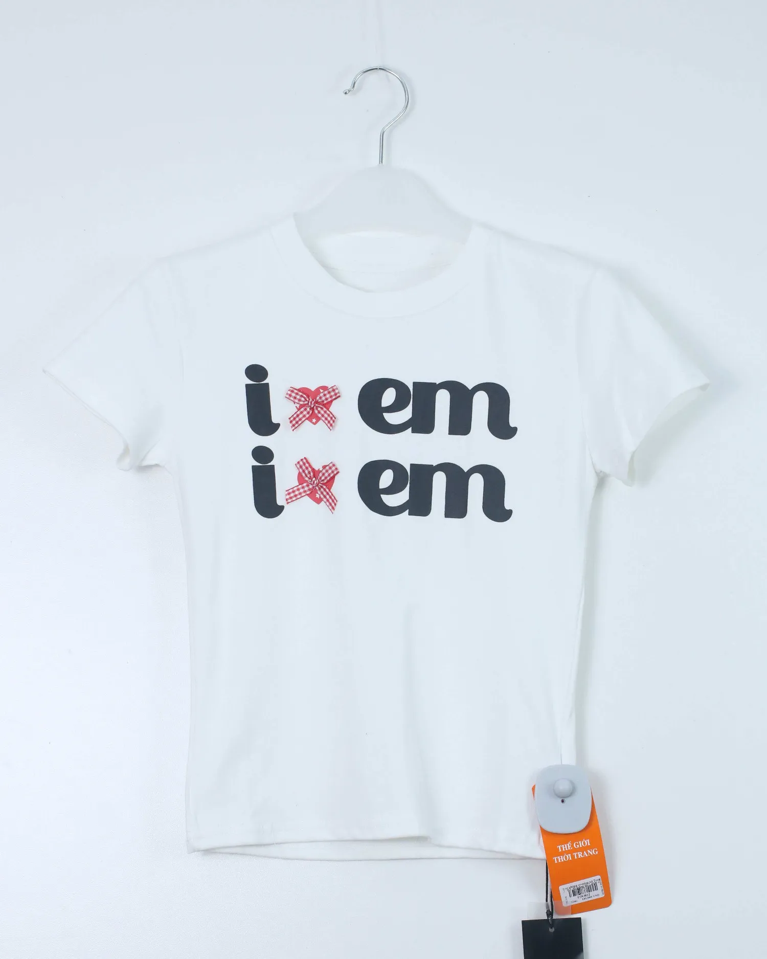 Áo phông croptop nữ Teen 511-35 trắng H27.2026.2