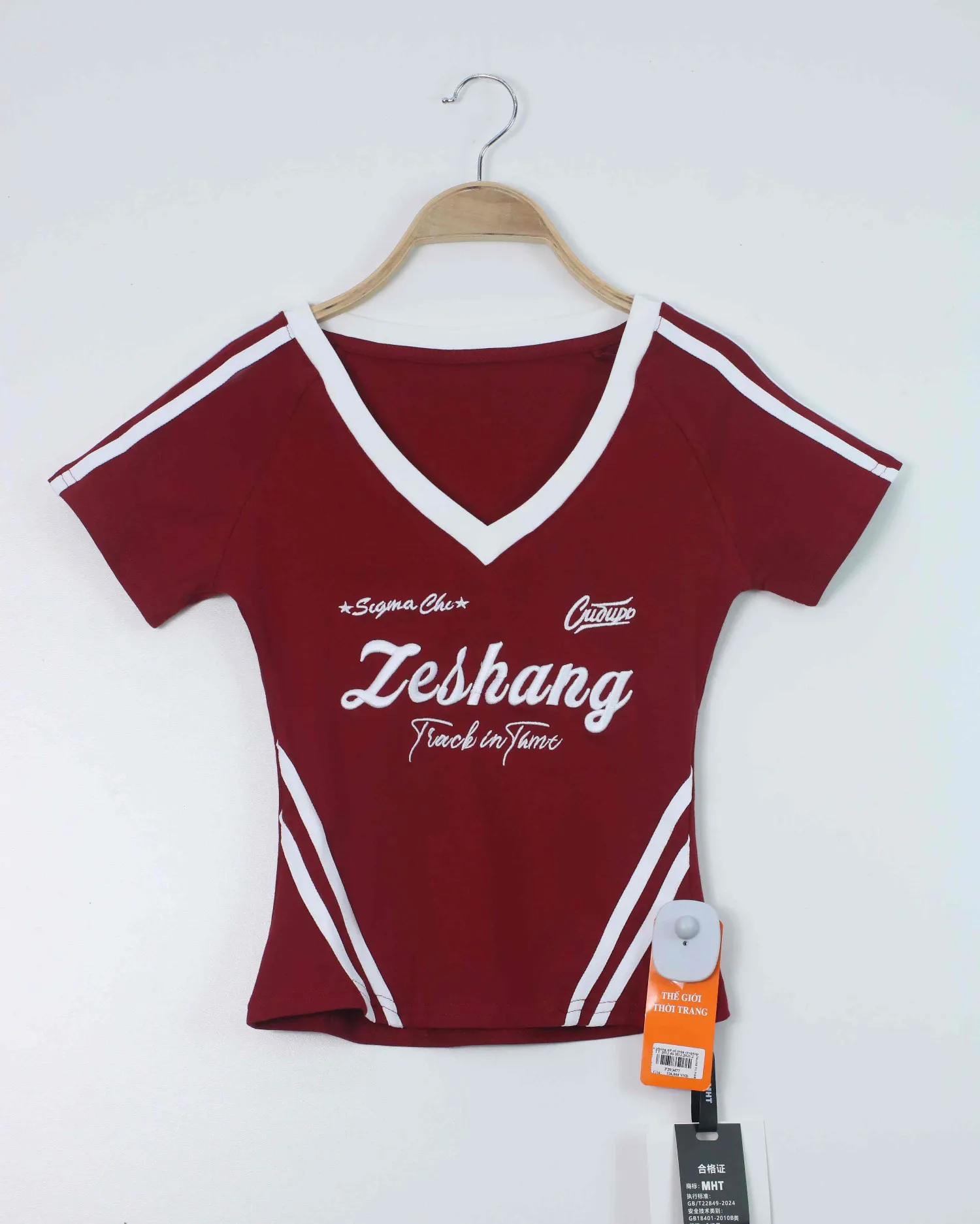 Áo phông nữ cổ tròn croptop TT 2012 hồng H12.2026.2