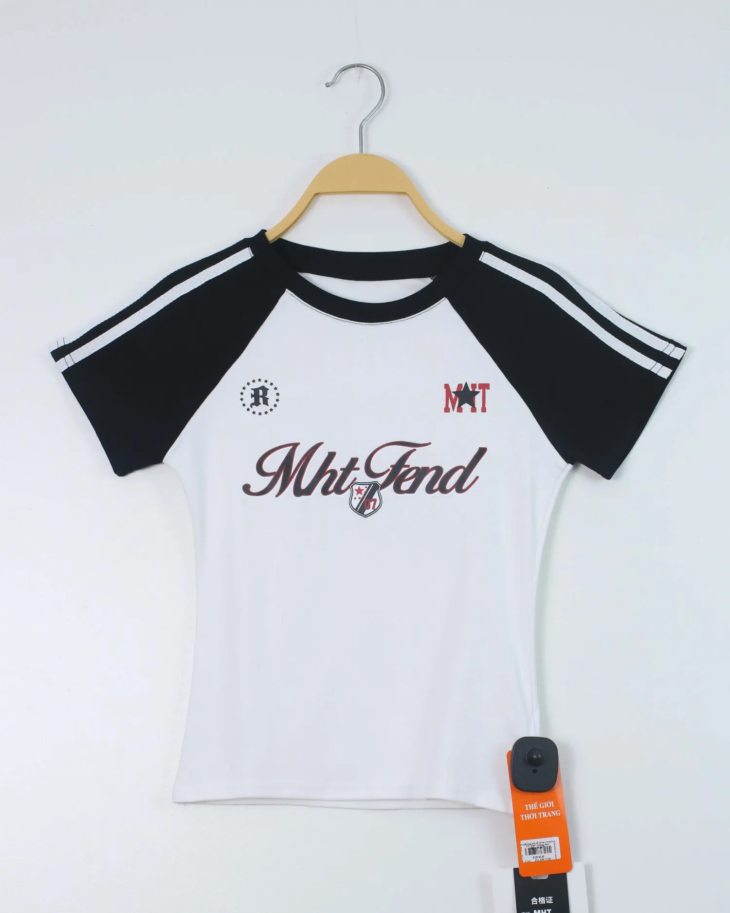 Áo phông nữ cổ tròn croptop TT 2067 xanh than H12.2026.2