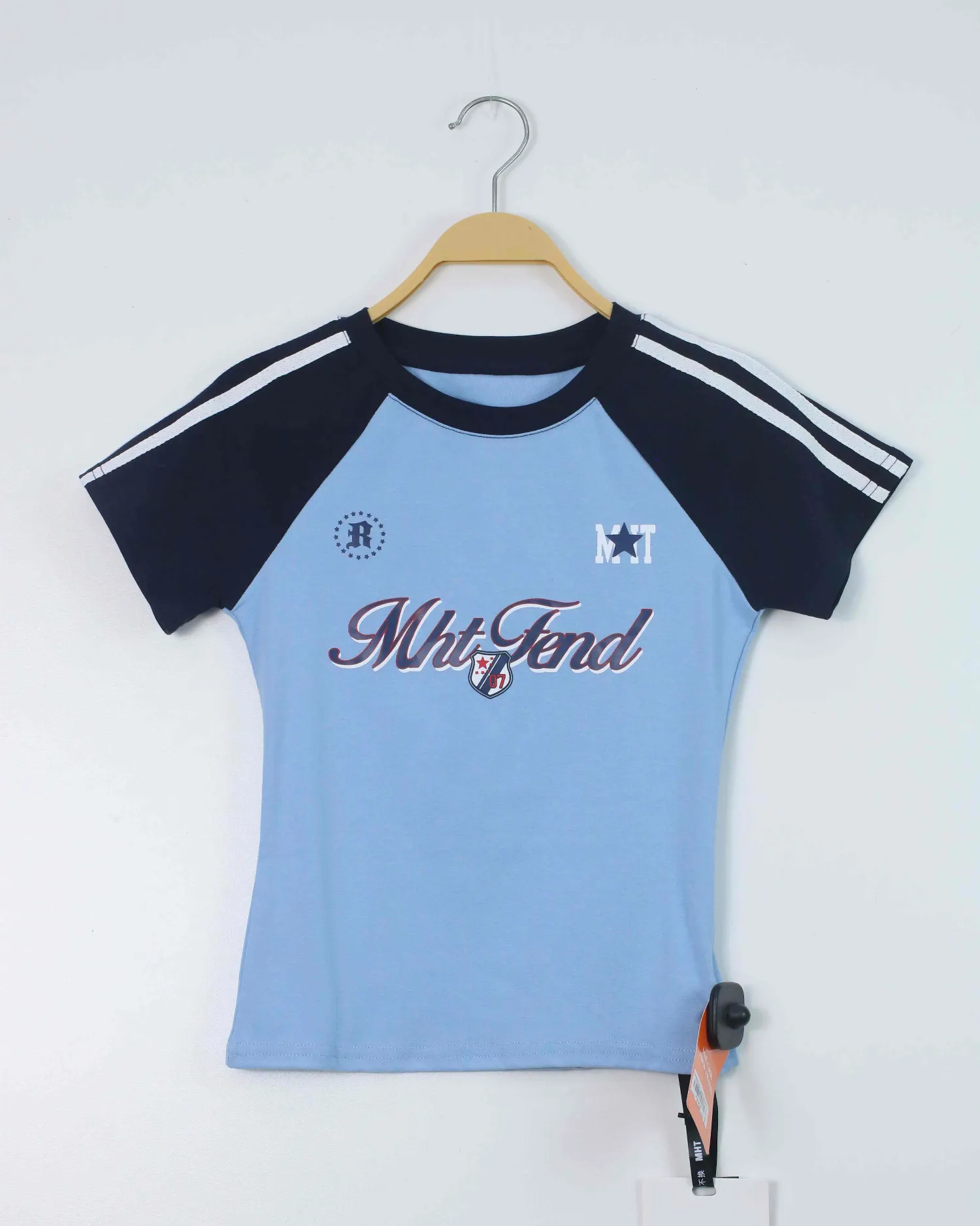 Áo phông nữ cổ tròn croptop TT 2067 xanh than H12.2026.2