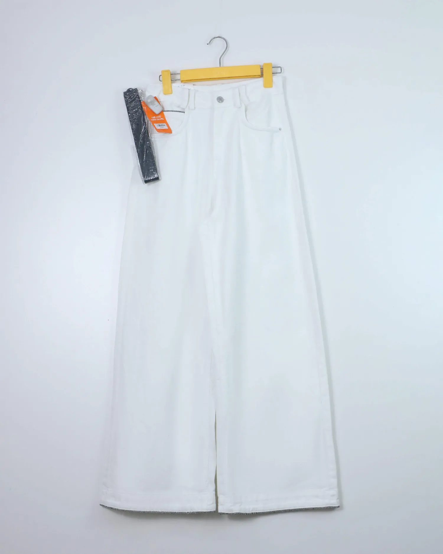 Quần bò dài nữ xuông 80535 Trắng XL   QC2 CC