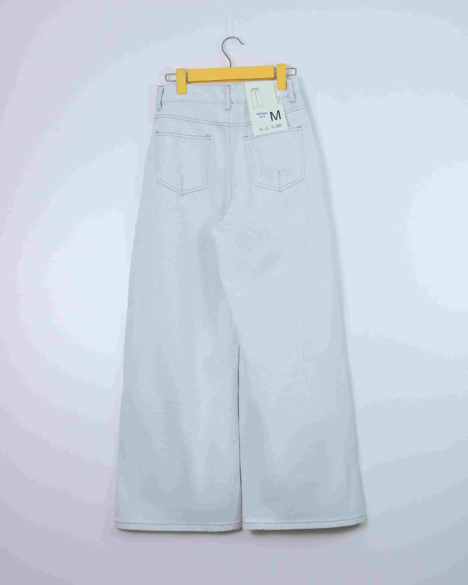Quần bò dài nữ xuông 89509 Ghi XL   QC2 CC