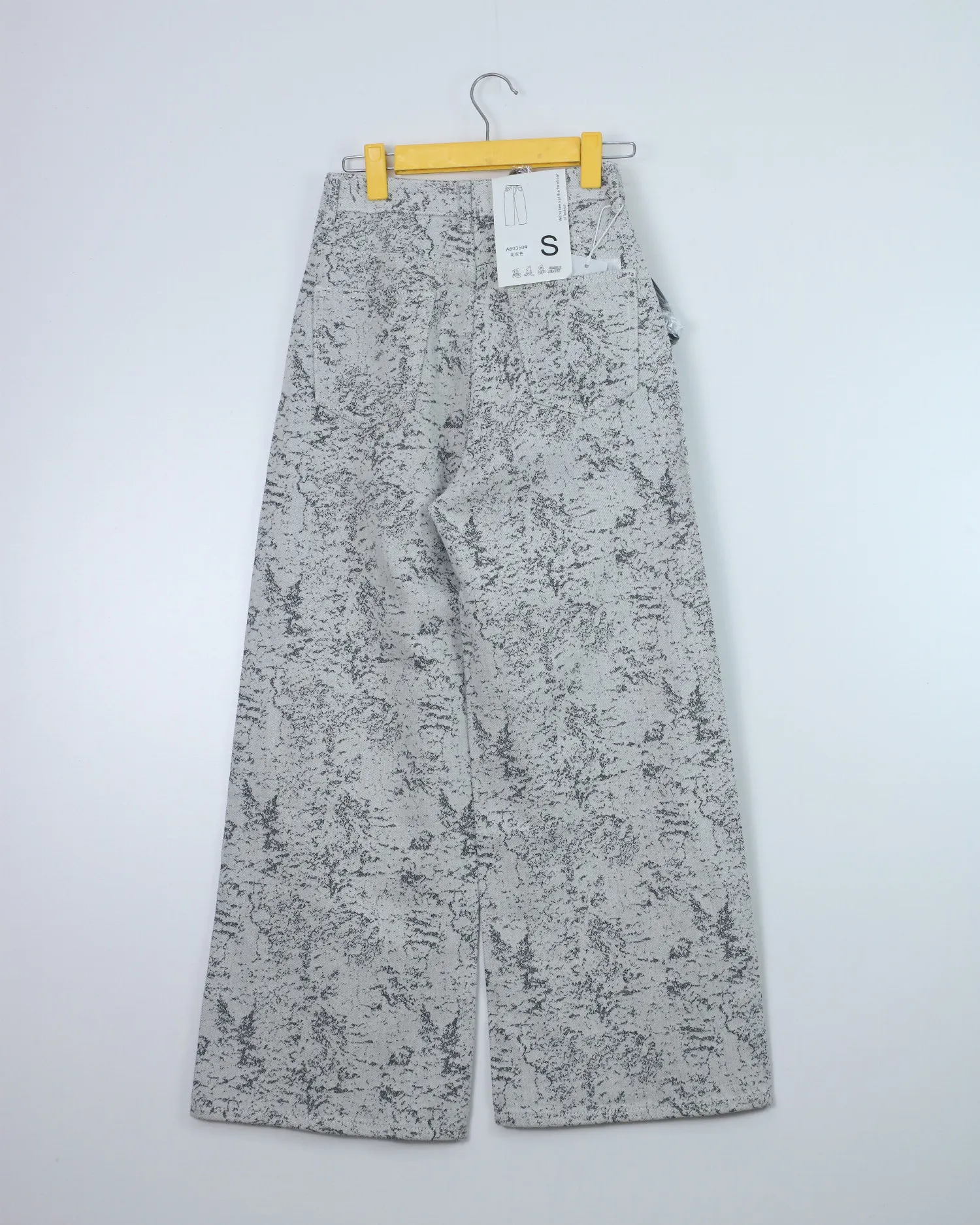 Quần bò dài nữ xuông đá 80350 Ghi XL   QC2 CC