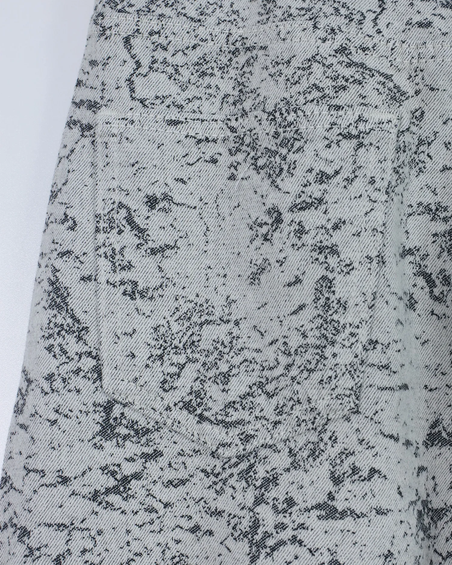 Quần bò dài nữ xuông đá 80350 Ghi XL   QC2 CC
