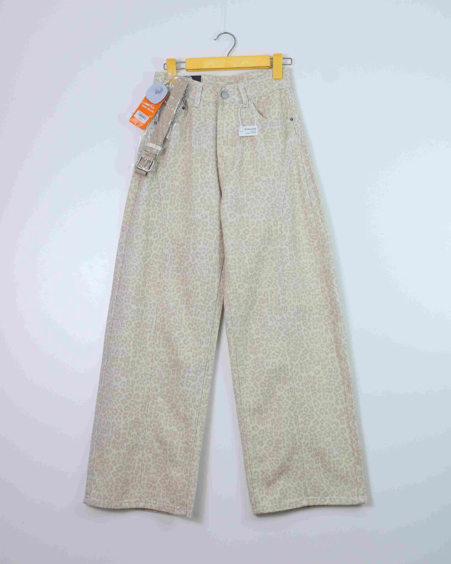 Quần bò dài nữ xuông báo 80592 Nâu XL   QC2 CC