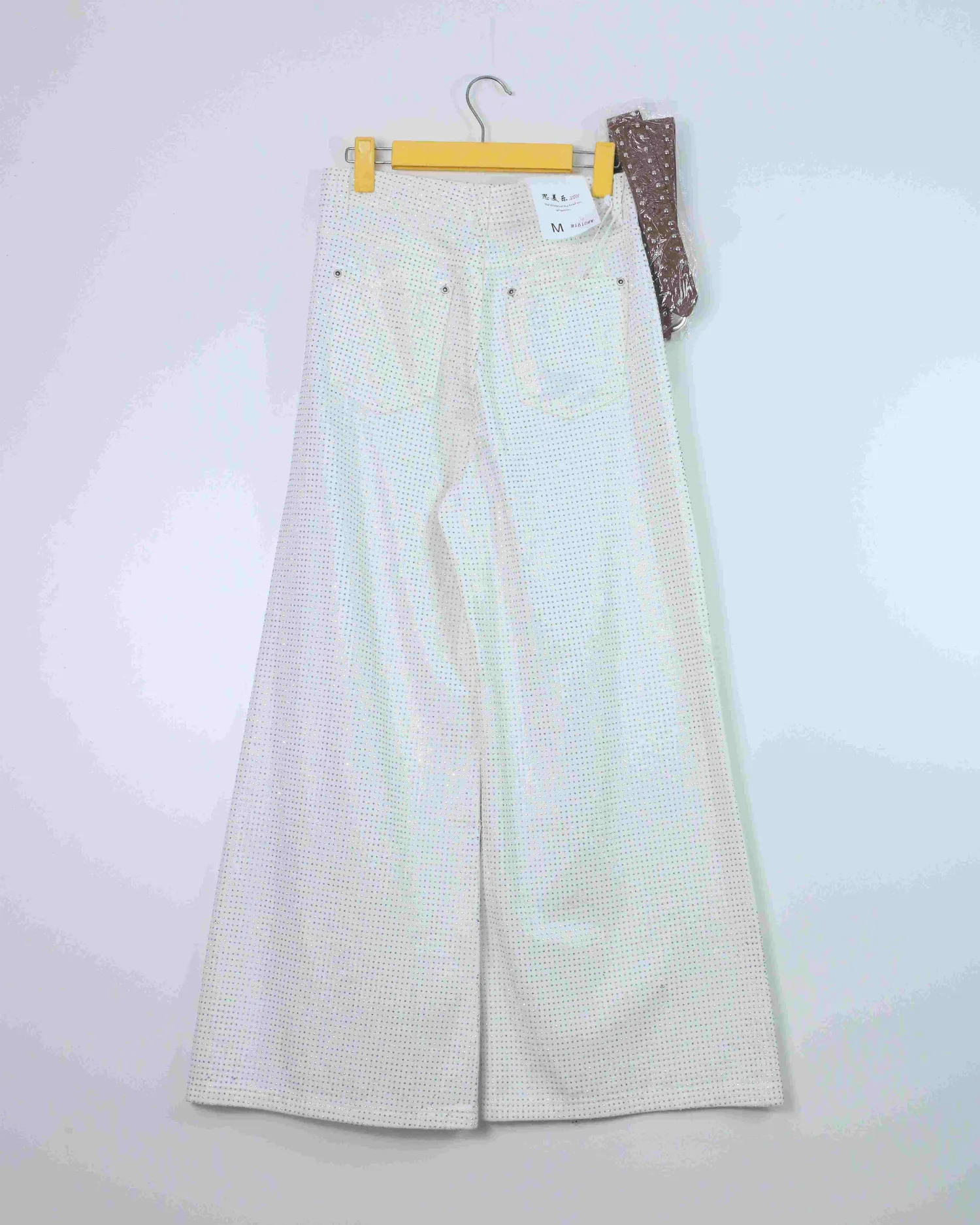 Quần bò dài nữ xuông đá 80191 Xanh XL   QC2 CC