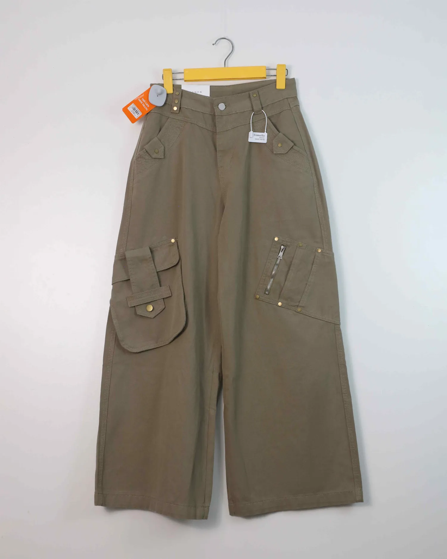 Quần bò dài nữ xuông 80521 Nâu XL   QC2 CC