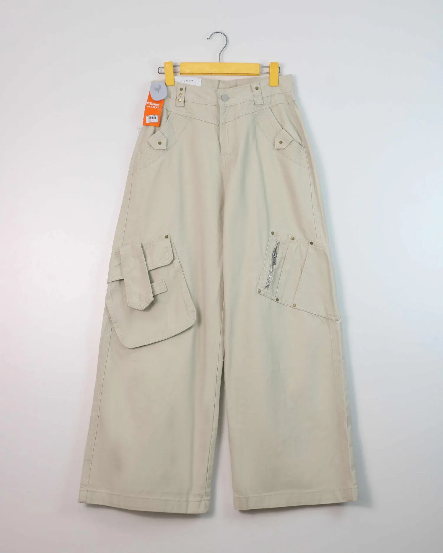 Quần bò dài nữ xuông 80521 Nâu XL   QC2 CC