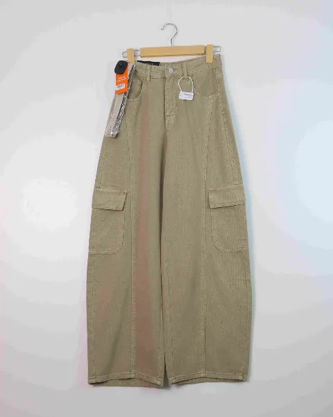 Quần bò dài nữ xuông 80397 Nâu XL   QC2 CC