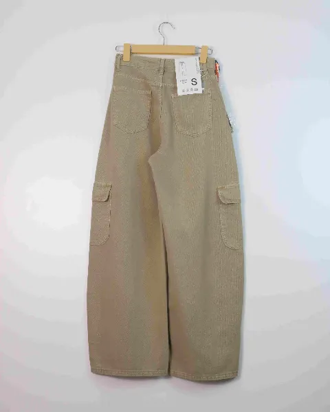 Quần bò dài nữ xuông 80397 Nâu XL   QC2 CC