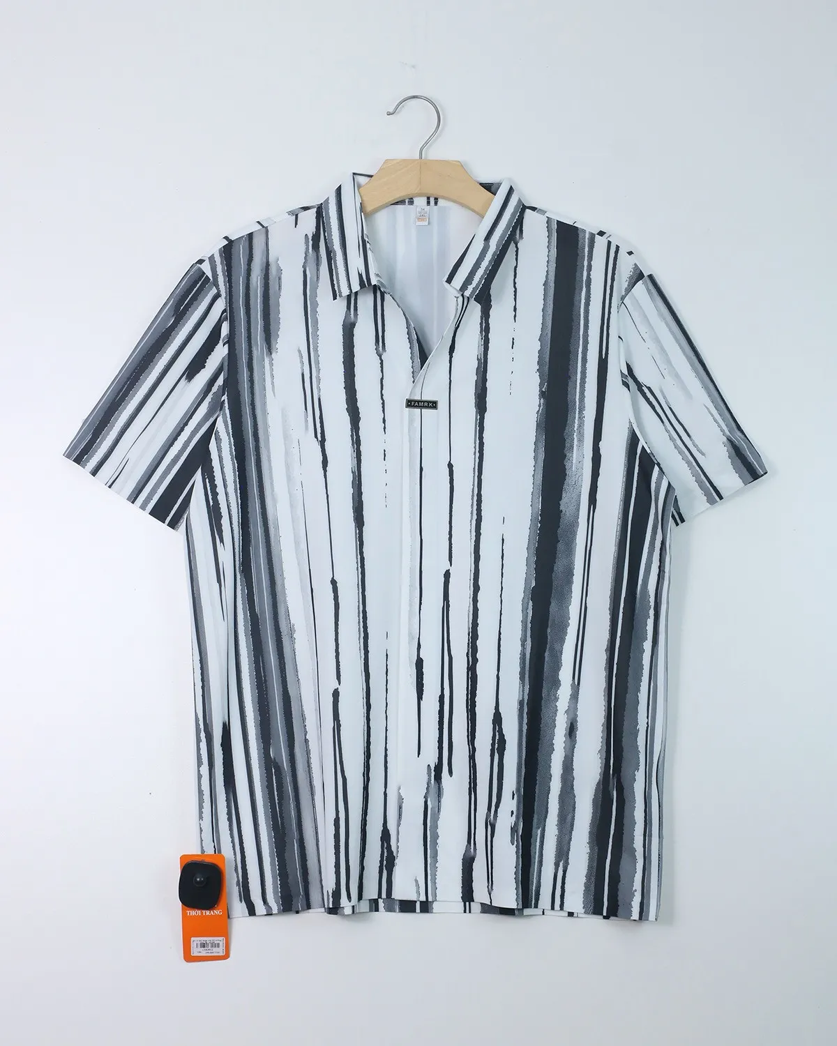 Áo sơ mi nam cộc 03 trắng size 52 . AL04