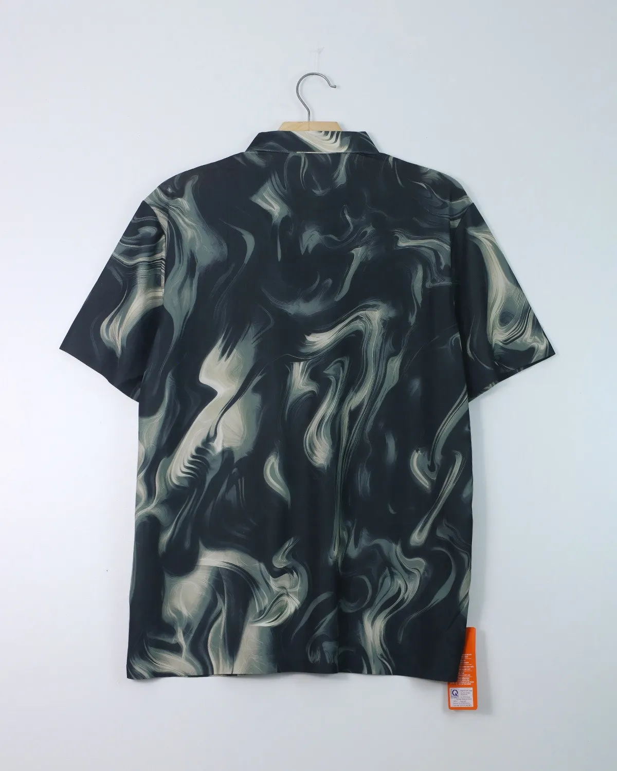 Áo sơ mi nam cộc 12 xanh nâu size 52 . AL04