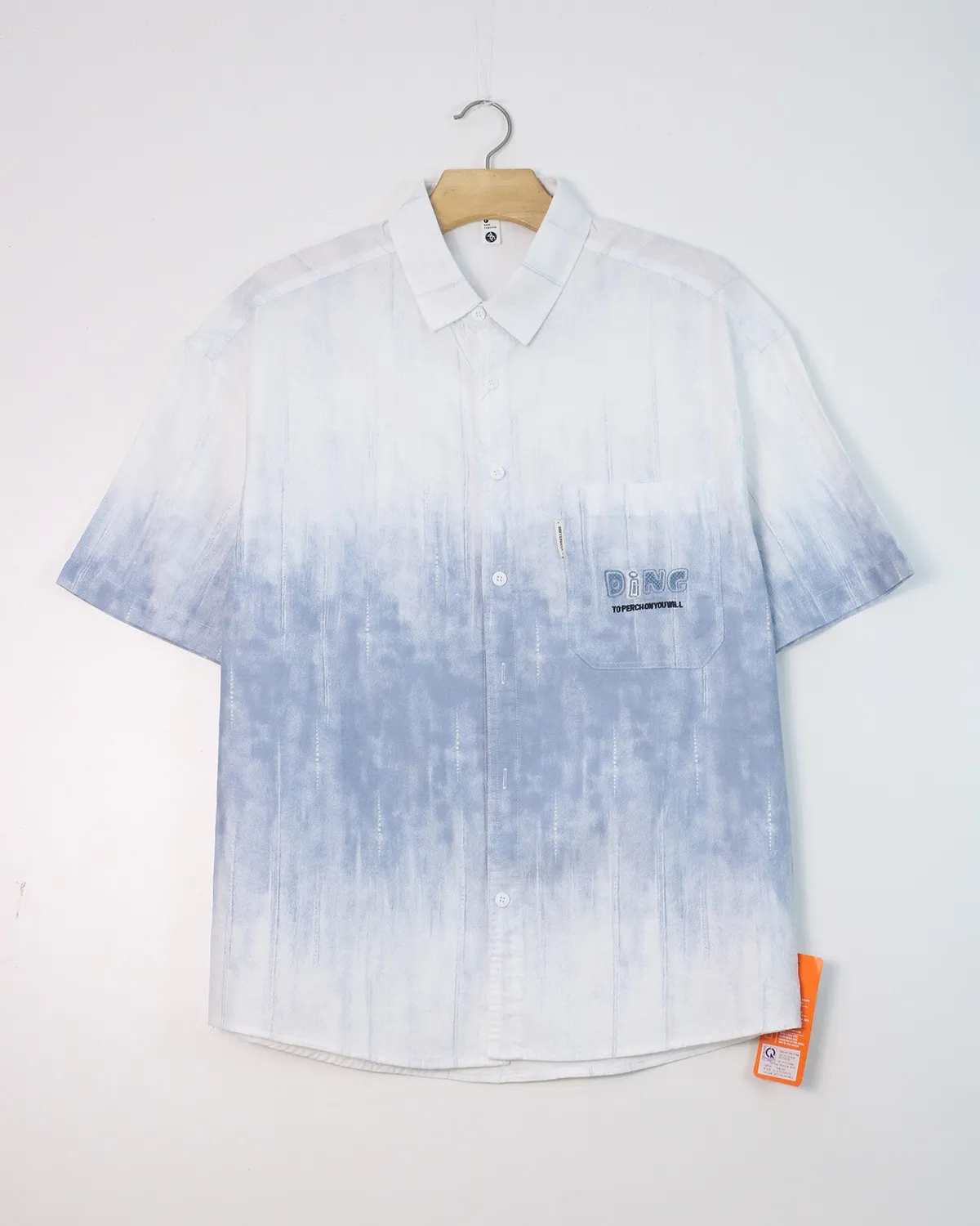 Áo sơ mi cộc  2806 xanh đậm size 3XL. AL14