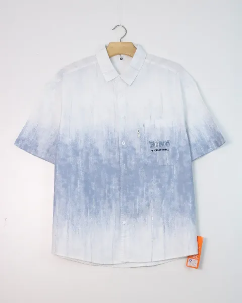 Áo sơ mi cộc  2806 xanh đậm size 3XL. AL14