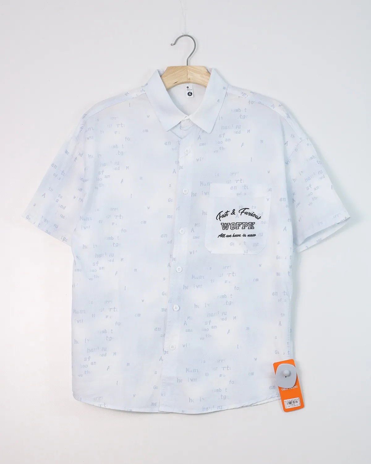 Áo sơ mi cộc  2845 xanh đậm size 2XL. AL14