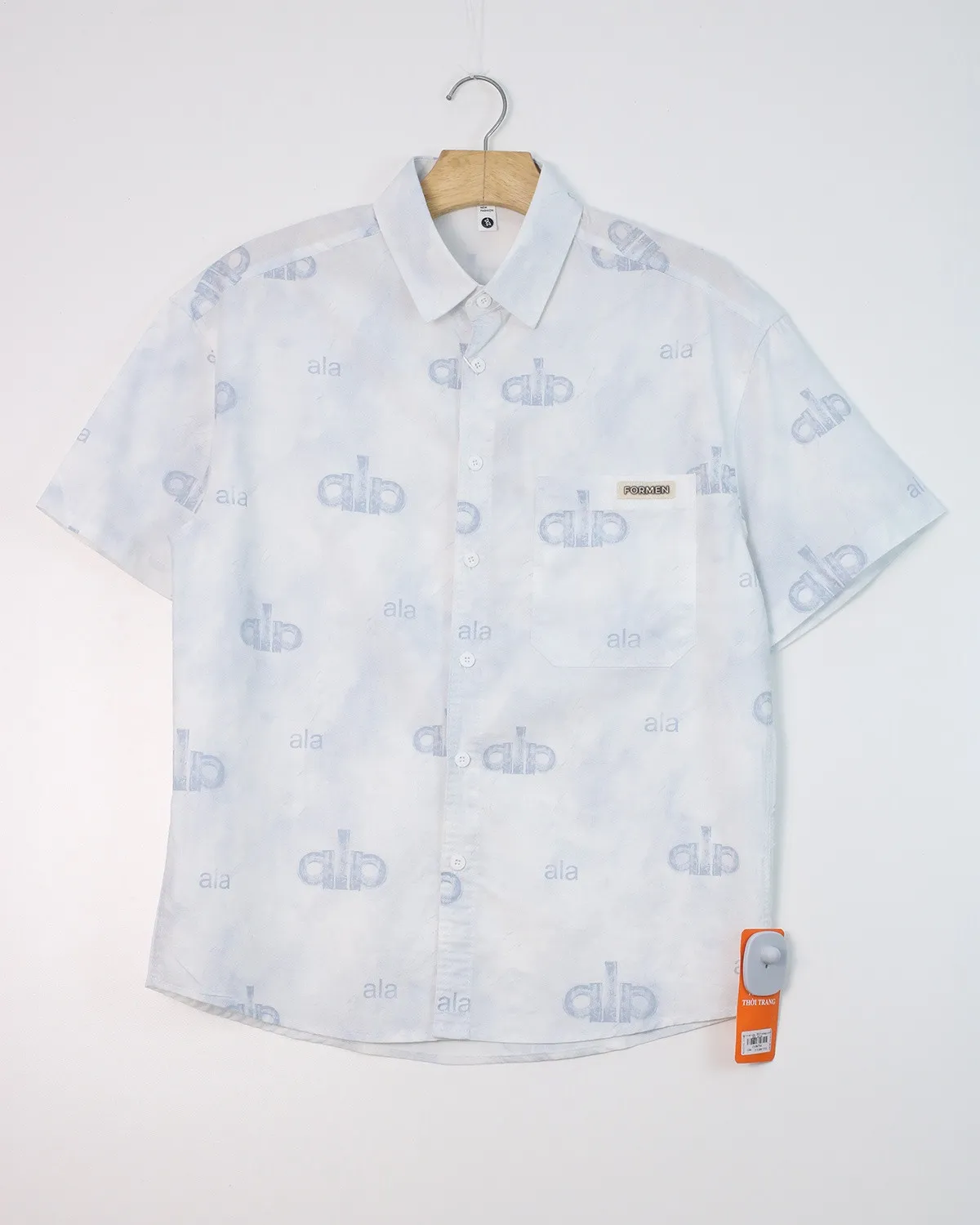 Áo sơ mi cộc  2813 trắng size 2XL. AL14