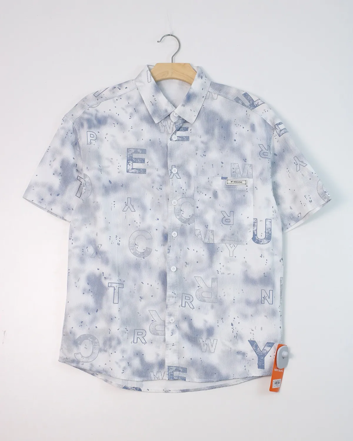 Áo sơ mi cộc  2830 xanh size 3XL. AL14
