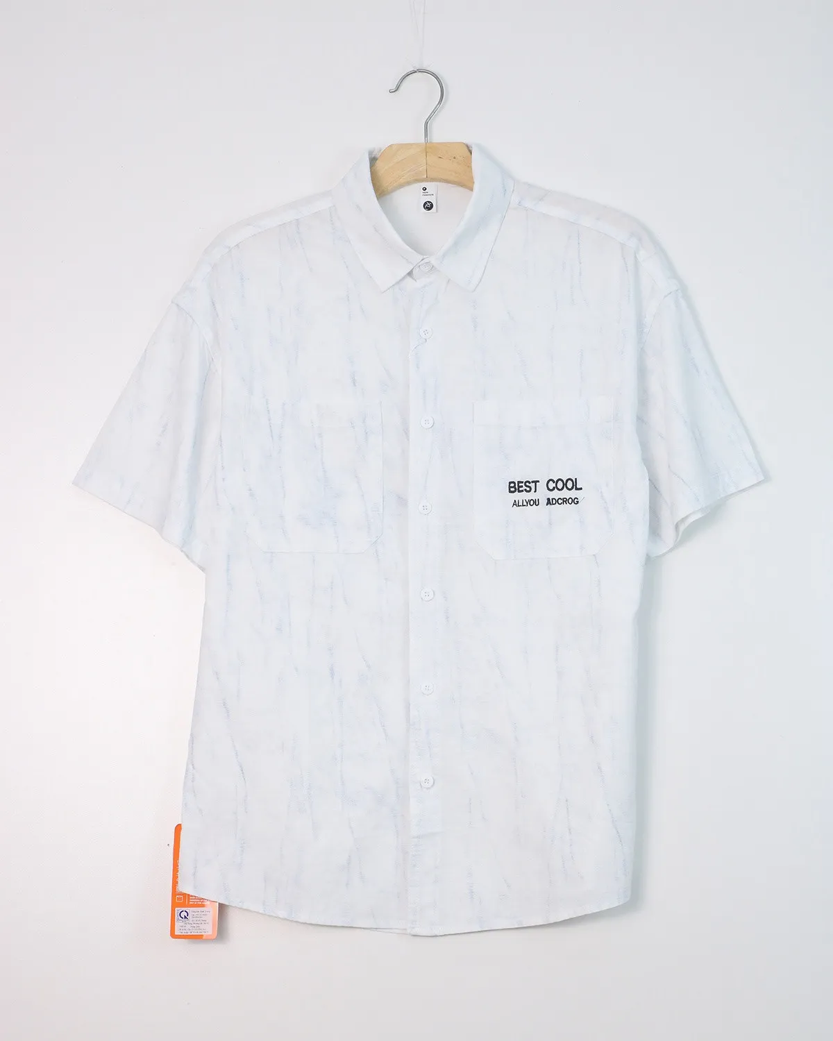 Áo sơ mi cộc  2840 xanh nhạt size XL. AL14
