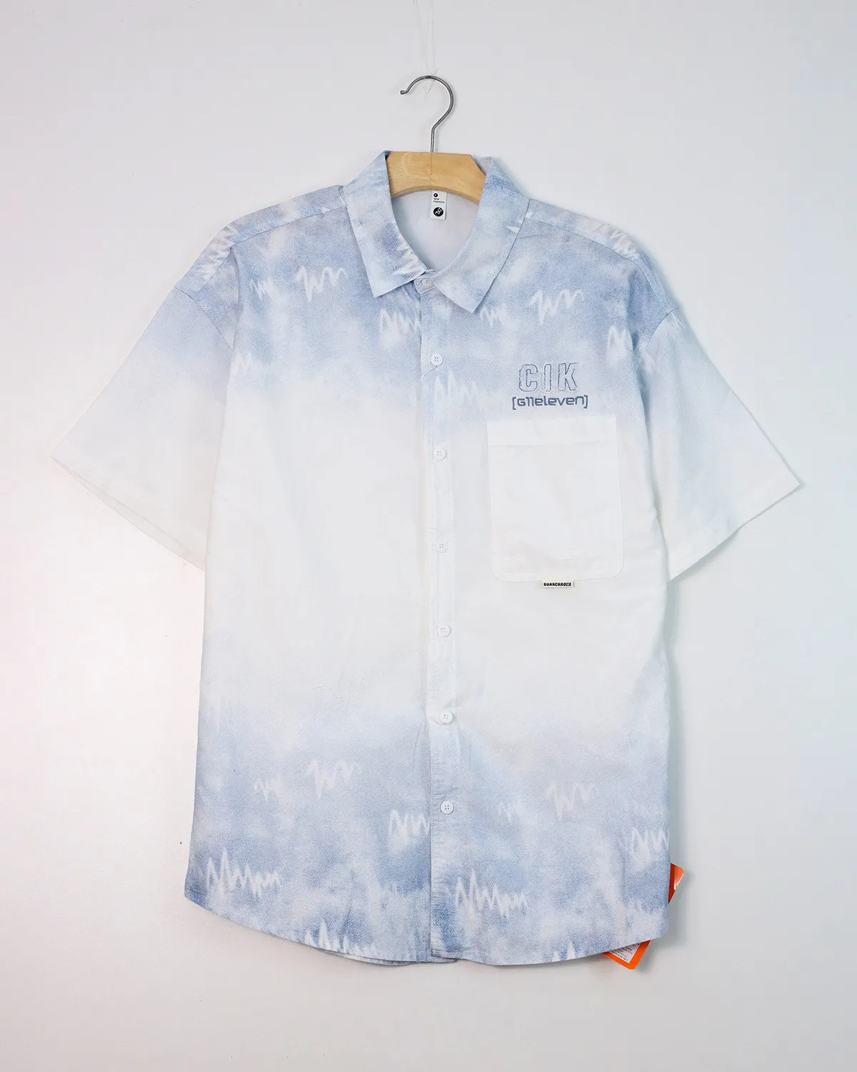 Áo sơ mi cộc  2815 xanh nhạt size 2XL. AL14