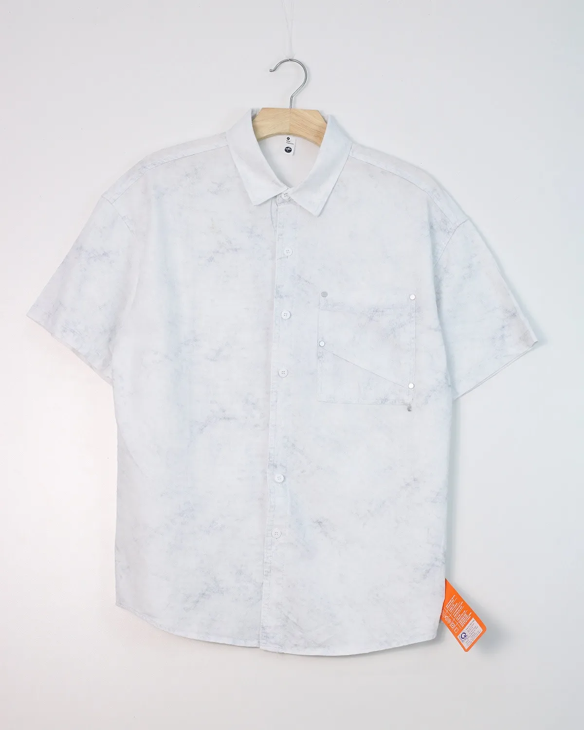 Áo sơ mi cộc  2807 xanh đậm size 3XL. AL14