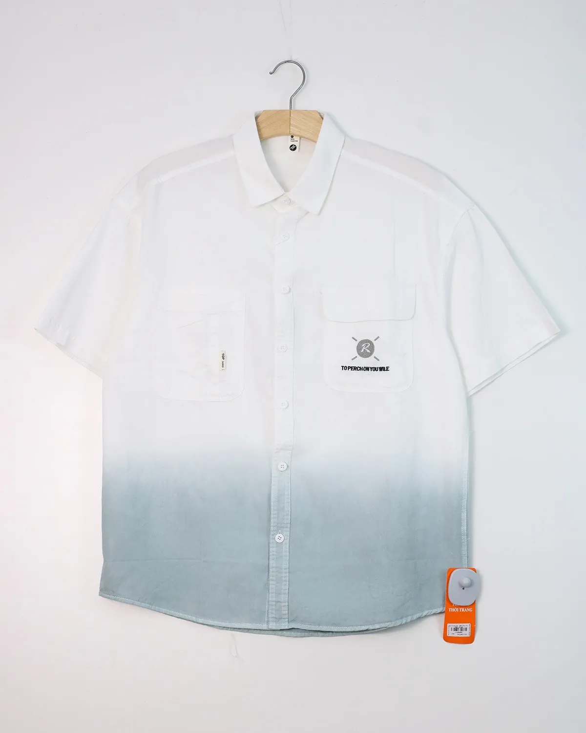 Áo sơ mi cộc  2811 be size 3XL. AL14