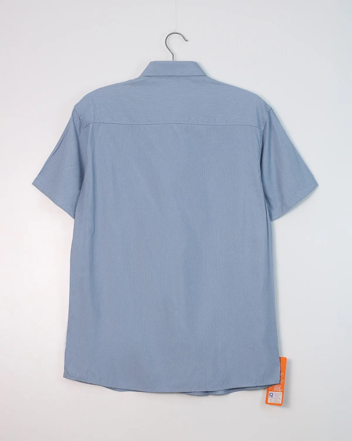 Áo sơ mi cộc 2619 xanh nhạt size XL . AL19