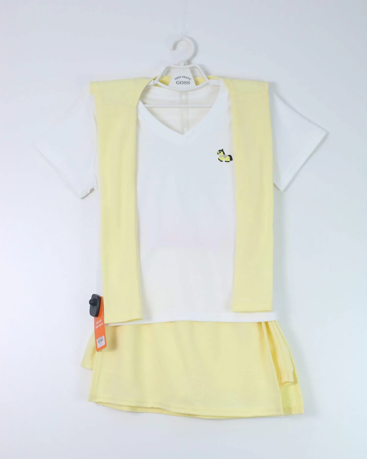 Bộ váy áo nữ cotton khăn 232 Xanh  F  QC19.L2