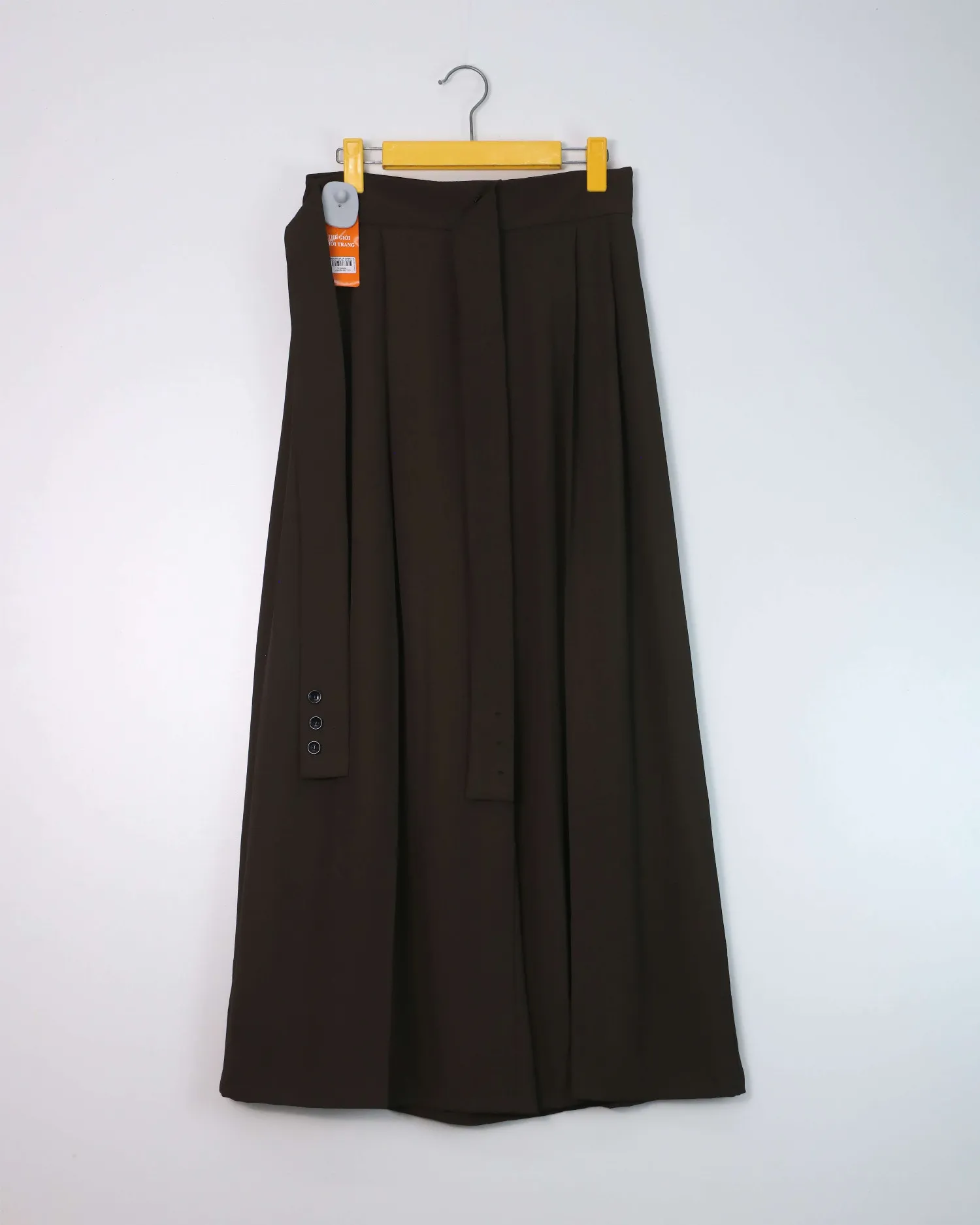 Quần dài nữ vải xuông vạt 2611 Nâu XL  QC1.L2
