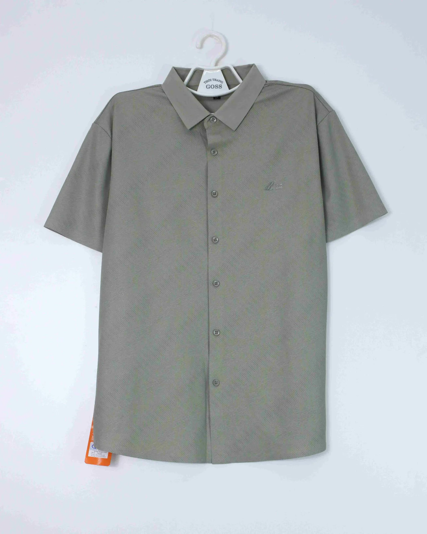 Áo sơ mi cộc 280 than size XL. AL01
