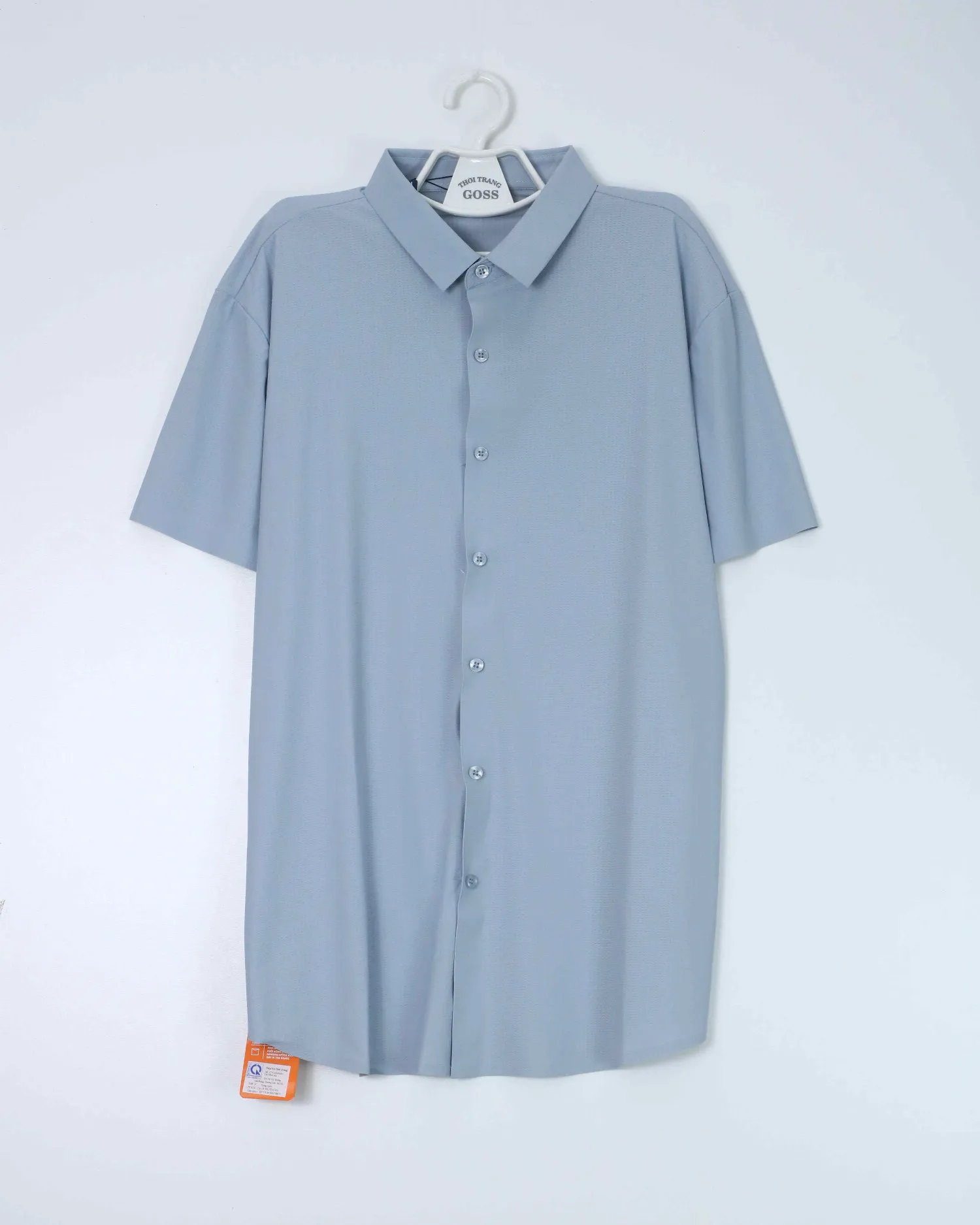 Áo sơ mi cộc 2537 xanh size XL. AL01