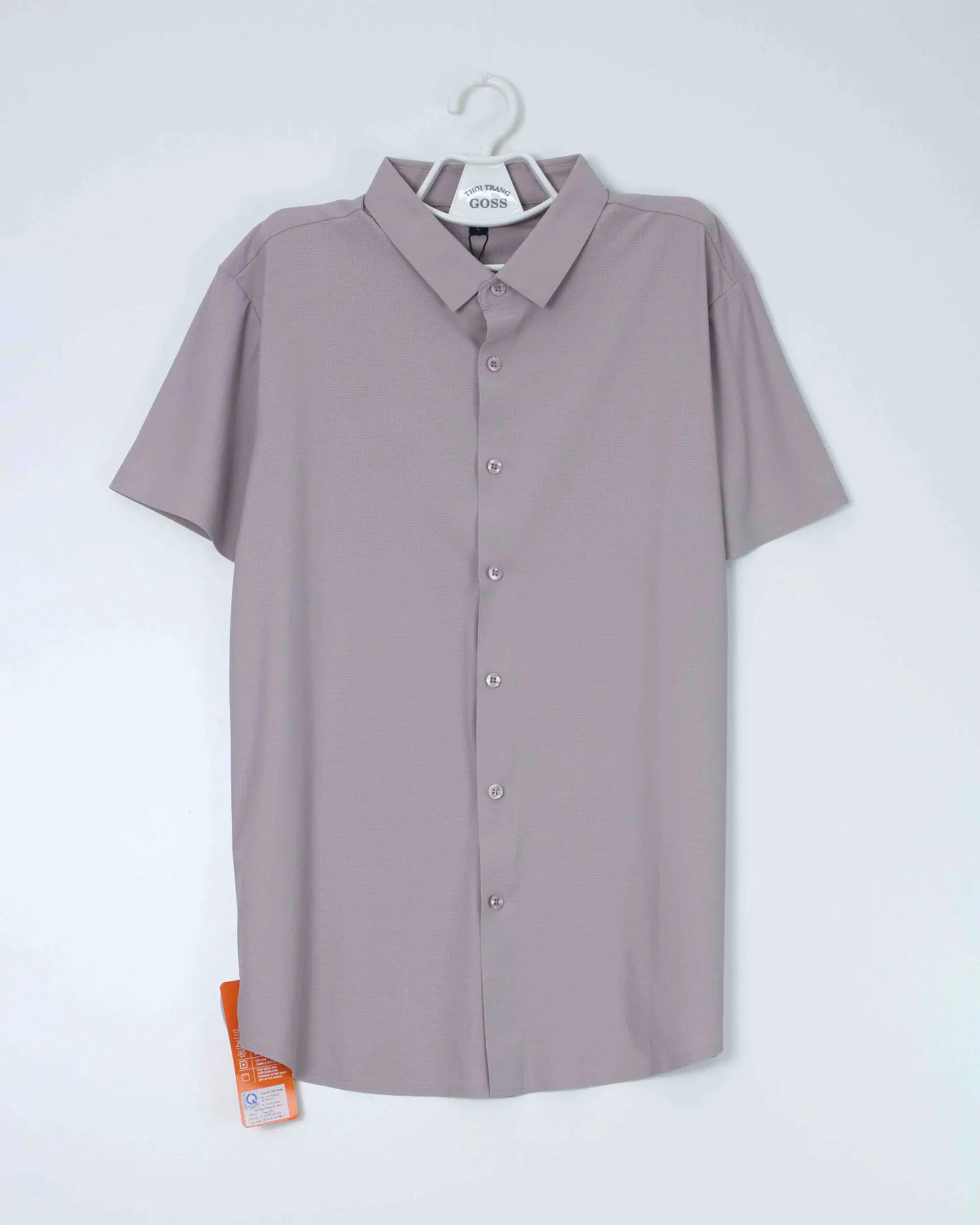 Áo sơ mi cộc 2537 đỗ size 2XL. AL01