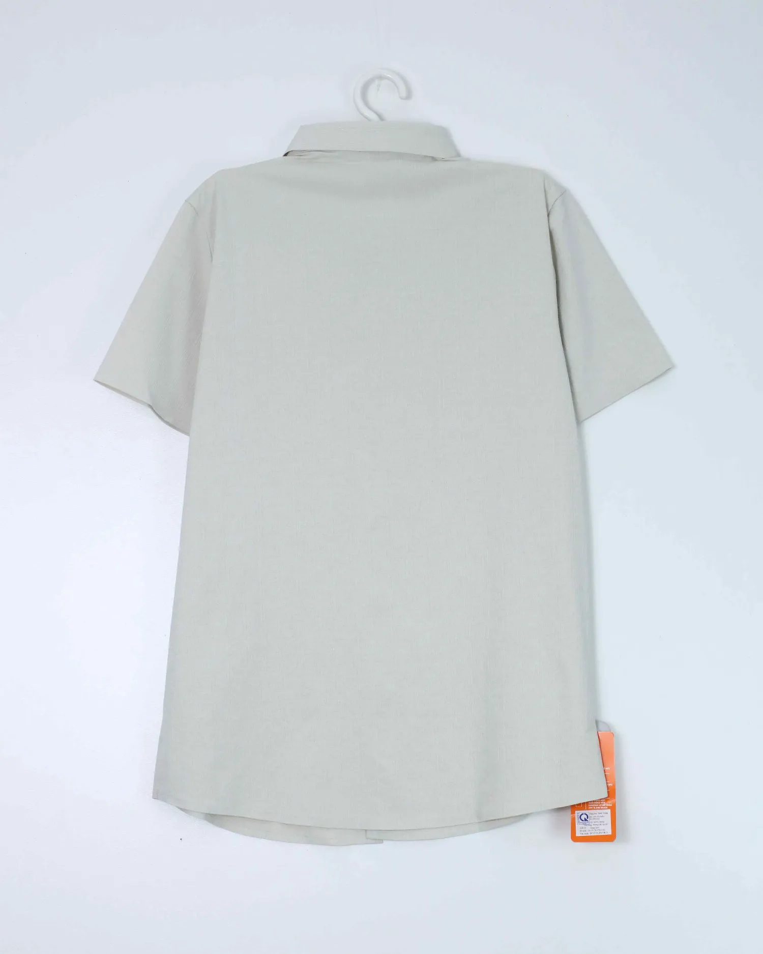 Áo sơ mi nam cộc 66039 xanh size 48. AL01