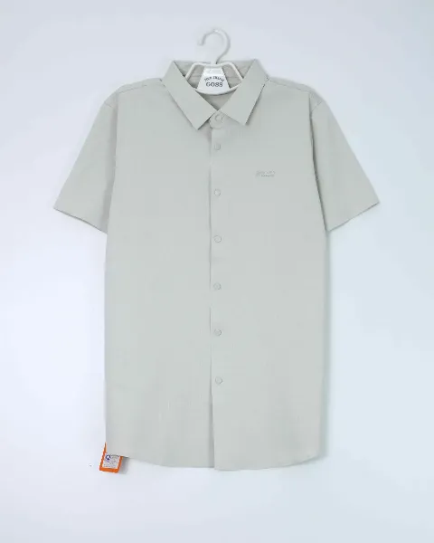 Áo sơ mi nam cộc 66039 xanh size 48. AL01