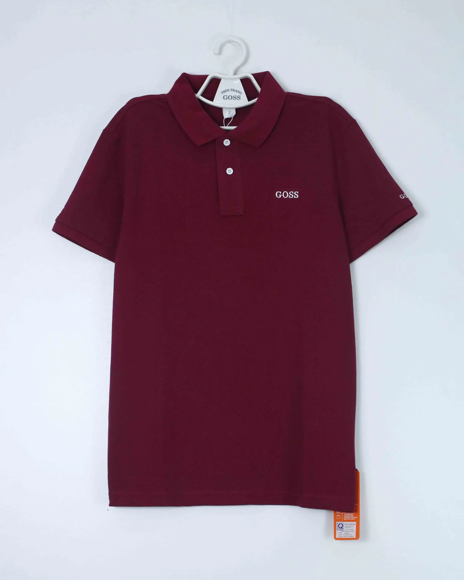 Áo phông cổ bẻ nam 26202 đô 2XL.  AL05