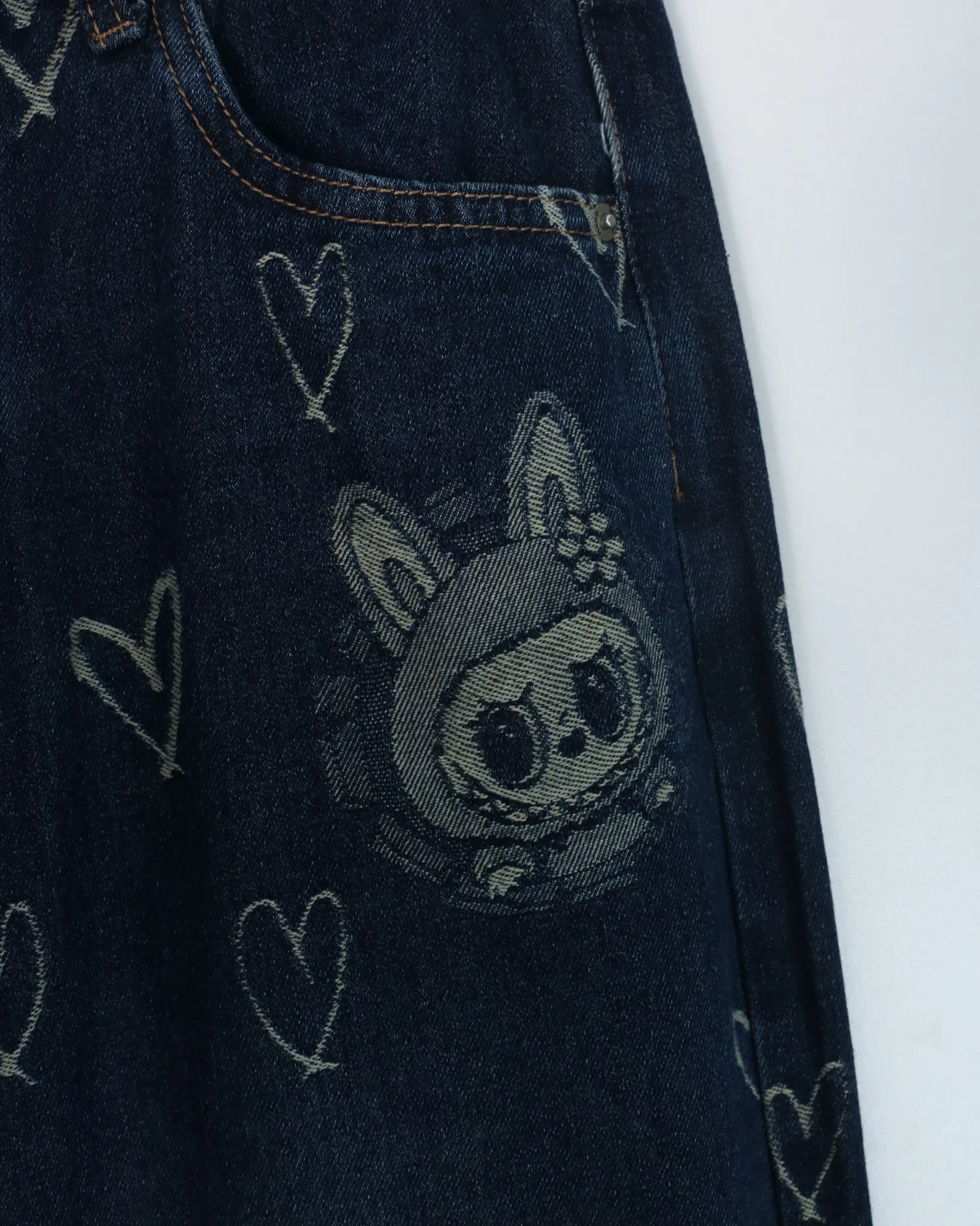Quần dài bò jeans xuông không giãn nữ cao cấp N147121