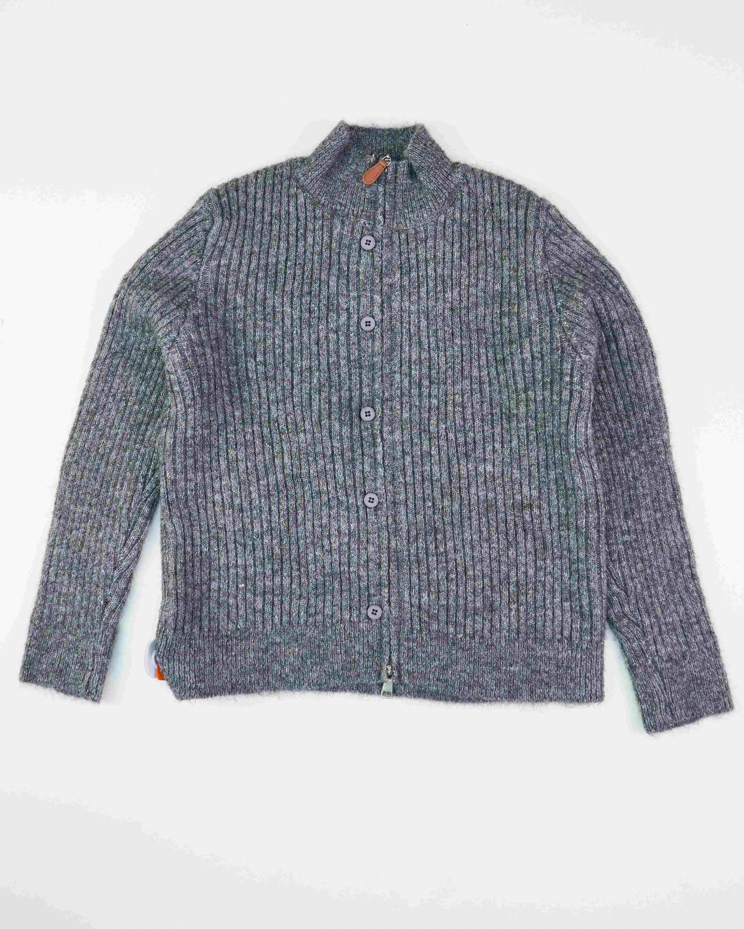 Áo khoác len dài tay nữ 1031 ghi đậm Đ2QC01