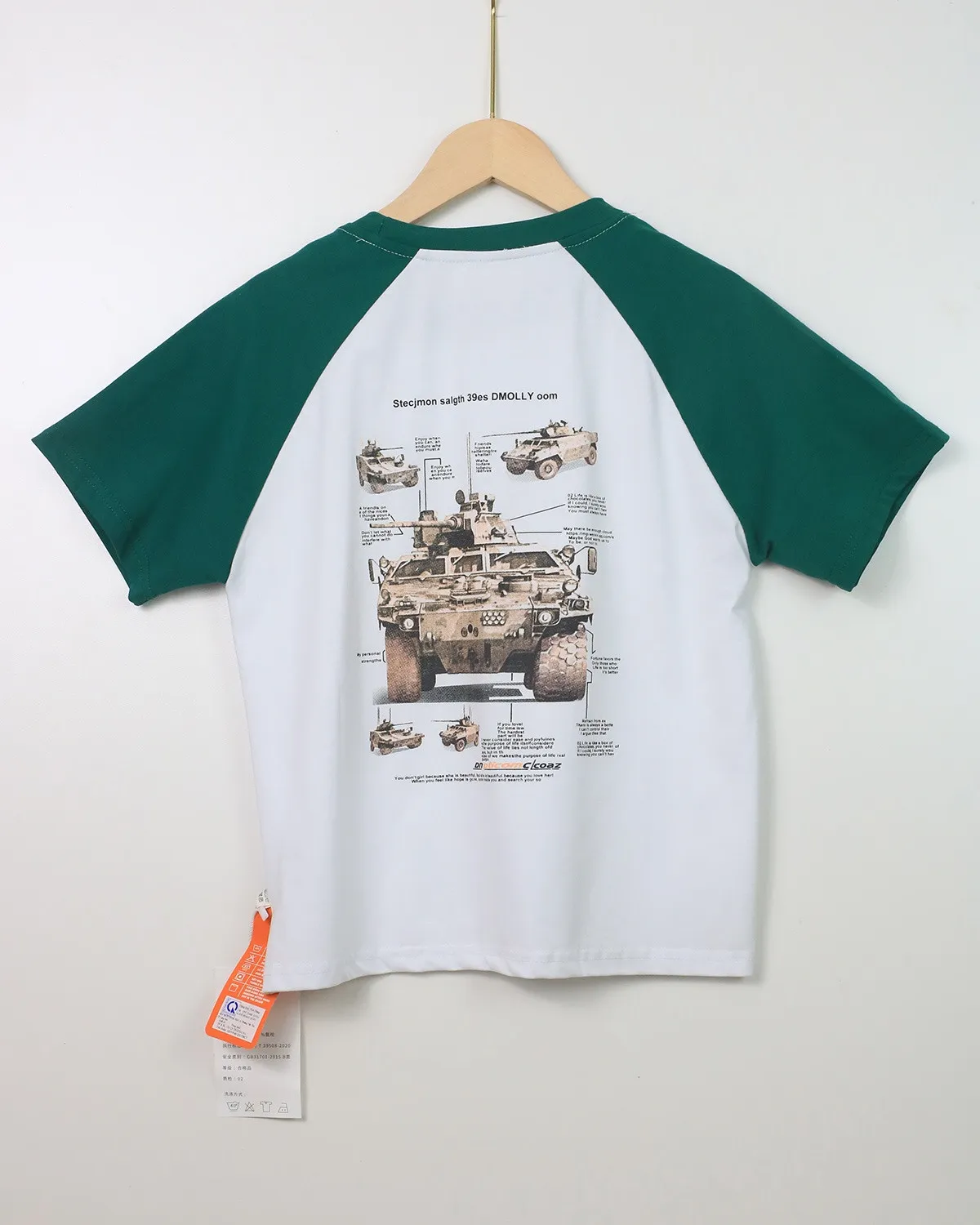 Áo bé trai mã D2507 màu xanh size 150 QC 01